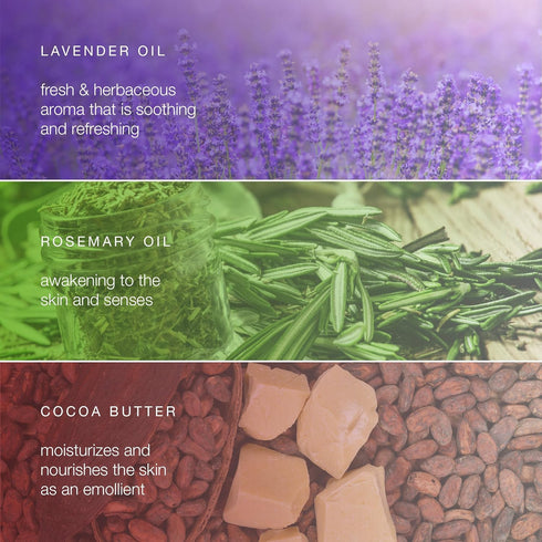 Refreshing Lavender & Rosemary Body Bar - 4.41 oz for Calming Comfort & Ultra Moisturized Skin