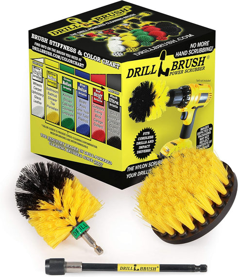 Bathroom Accessories - Cleaning Supplies - Drill Brush - Grout Cleaner -