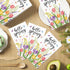 Jingmore 100 Summer Pcs Spring Paper Guest Towels Floral Tulip Disposable Bathroom Hand Towels Decorative Butterfly