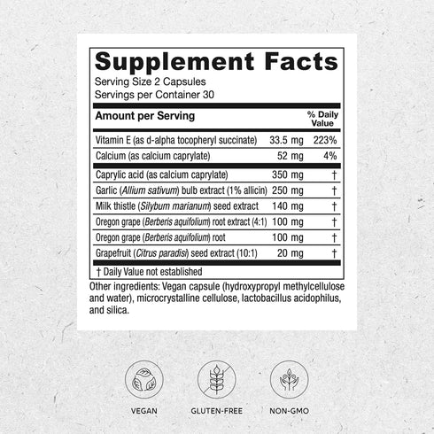 Vitanica Candidastat Balanced Support, Vegan, 60 Capsules