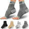 Compression Socks for Women & Men, Open Toe (2 Pairs), Best Ankle Compression Sleeve for Swelling and Heel Pain Relief