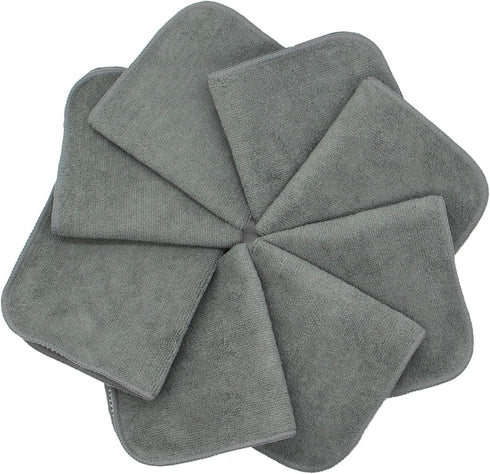 VeraSong 12inch 12inch 8 Pack Microfiber Dish Cloths Fast Drying Kitchen Cleaning Cloth Dish Rags Dust Cloths Ultra
