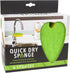 Evriholder Quick-Dry Dish Scrubbing Sponge, 8 Count, Green & Yellow