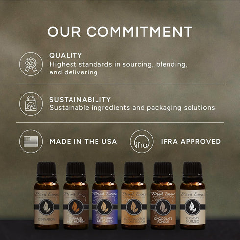 Set (6 Pack) Eternal Essence Oils Woodsy Premium Fragrance Oils - Including Pine, Cedar Wood, Sandalwood, Bamboo
