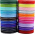 3/8" White Grosgrain Ribbons, 40yd (20x2yd), Perfect for Gift Wrapping, Crafts, Party, Wedding, DIY Bow Accessories