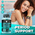 Gummies PMS Hormonal Balance Supplements for Women - Probiotic PMS Vitamins Menstrual Cramp Relief, Hot Flashes