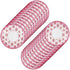 Royal Bluebonnet Paper Tea Cups and Saucer Sets - 24 Disposable Tea Party Decorations for Valentine's Day, Pink Floral