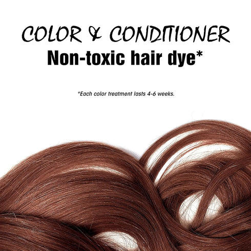 Light Mountain Henna Hair Color & Conditioner, Spicy Cinnamon Hair Dye, Organic, 4 Oz