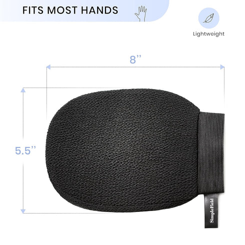 Korean Exfoliating Mitt for Dead Skin Removal, 100% Viscose Deep Exfoliating Gloves for Body Scrub (1 Piece)