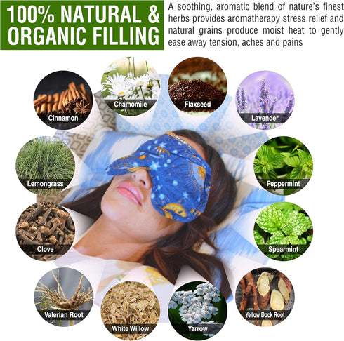 Nature's Approach Aromatherapy Neck/Shoulder Wrap Herbal Pack, Blue