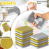 24 Pack Steel Scrub Sponges for Dishes, Non Scratch Scouring Sponge, Heavy Duty Dish Wash Kitchen Sponge for Pot