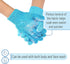 Slick Exfoliating Gloves, 4 Pcs Skin Exfoliator for Body, Bath Scrub Gloves, Shower Accessories for Women