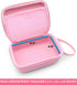 CASEMATIX Pink Travel Case Bag for Asthma Inhaler, Masks, Spacer - Case Only