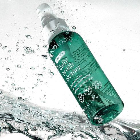 EcoTools Daily Brush Cleaner - Quick Drying Makeup Brush Cleanser Spray, Fragrance Free, Travel Size, TSA Approved