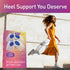 Heel Cups for Heel Pain Relief - Gel Inserts for Plantar Fasciitis, Cushion for Shock Absorption, Silicone Heel Cups