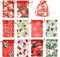 50PCS Christmas Organza Bags, Gift Jewelry Candy Bags for Wedding Party, 10 Patterns, 4x6 Inch