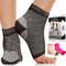 Physix Gear Sport Plantar Fasciitis Socks - Ankle Compression Sleeve with Arch Support for Men & Women, Black S/M