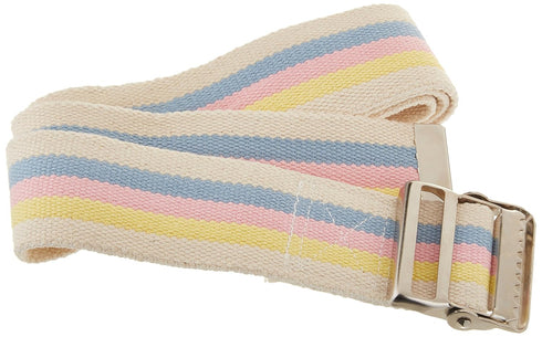 Sammons Preston Gait Belt, Heavy Duty 60"L, 2" Wide, Metal Buckle, Essential Walking & Transport Assistant, Pastel