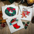 12 Pcs Christmas Swedish Themed Dishcloths, Reusable Absorbent Xmas Kitchen Dish Cloths for Home Party Cleaning