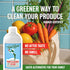 Rebel Green Fruit & Veggie Clean - Plant-Based Produce Cleaner - Natural Fruit and Vegetable Wash with No Aftertaste