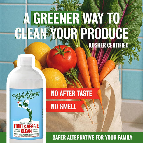 Rebel Green Natural Produce Cleaner for Fruits & Veggies