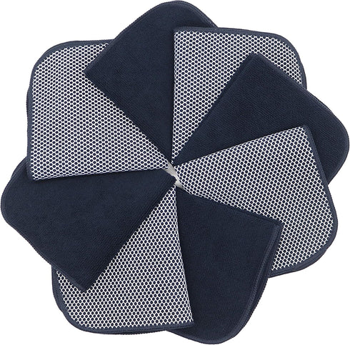 Microfiber Dish Cloths, Fast Drying Kitchen Cleaning Rags, Ultra Absorbent Lint Free Washcloths, 8 Pack