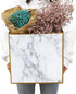 Superior Marble Extra Large Gift Bag, 11.8 inch Square Giant Reusable Gift Bag for Weddings and Birthdays