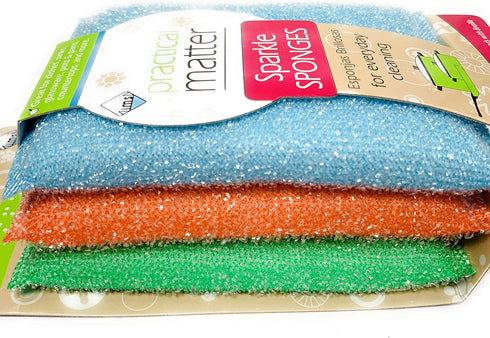 Practical Matter Sparkle Sponges, 3 Count