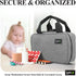Kaddy Secure Pill Organizer Box for Medicine or Supplements; Travel or Home Storage, TSA Approved Lock (Grey)