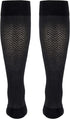 TOUCH Compression 20-30 mmHg Cotton Socks for Women, Black Herringbone, Medium