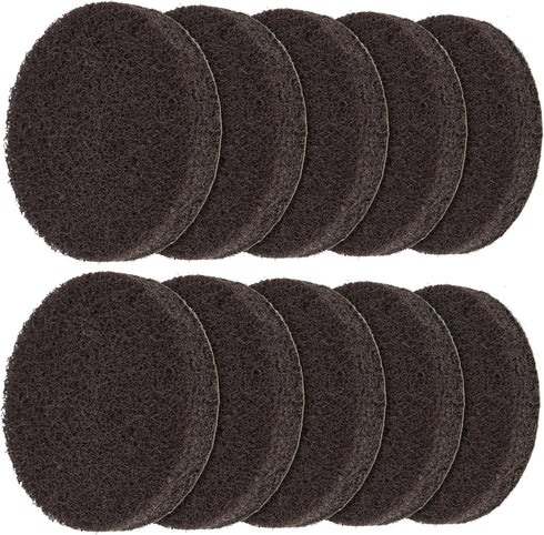 MR.SIGA Abrasive Heavy Duty Pad Refills for Electric Spin Scrubber, 10 Pack