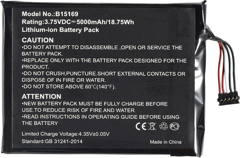 Replacement Battery for B15169 Compatible with Ring 1st Gen Video Doorbell 5000mAh 3.75V