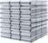PPAXL 12 12 Inches, 8pc/Set Cotton Grid Dish Cloths, Terry Cleaning Rags, x Light and Soft, Quick Drying Dish Rags