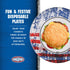 Kingsford Heavy Duty Paper Plates, 35 Count, American Flag Design