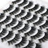 JIMIRE 16 Pairs 3D Faux Mink Fluffy Volume Natural False Eyelashes Pack