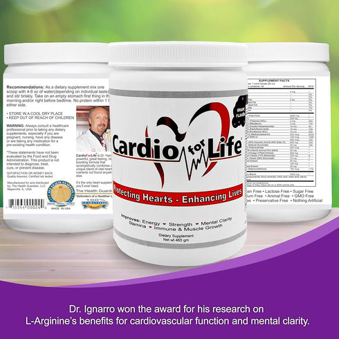 CardioForLife Powder with AstraGin - 16 oz., Grape Flavor