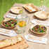 MATANA 200 Pack 100% Natural Disposable Wooden Cutlery Set (50 Forks, 50 Knives, 50 Spoons, 50 Dessert Spoons) Recyclable Compostable Silverware, Biodegradable Bamboo Utensils for Garden Parties by MATANA