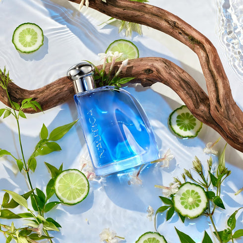 Nautica Blue Eau De Toilette for Men - 3.4 Fl Oz - Fresh Woody & Fruity Scent of Pineapple & Water Lily