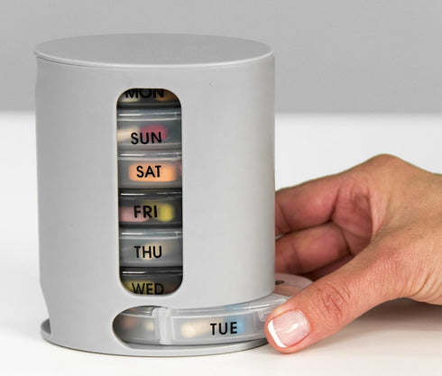 LORENZERIK 2 Pack Weekly Pill Organizer by - for Easy Medication Management