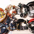 LFOUVRE 4 Pcs Chain Satin Hair Accessories, Ribbon Scrunchies with Long Tails and Knotted Hair Bands