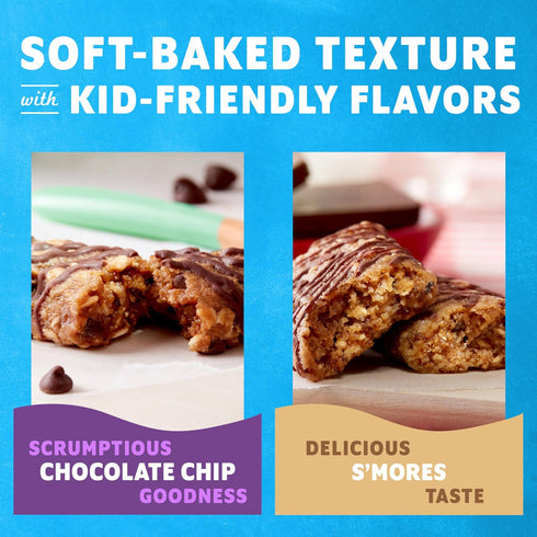 Pack 11-12g (18 Pack) Zbar - Chocolate Chip and S'mores - Variety - Soft Baked Snack Bars - Non-GMO - Whole Grains