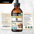 BIO KRAUTER 6-in-1 Mushrooms Supplement - Liquid Extract of Lions Mane, Shiitake, Turkey Tail, Cordyceps, Reishi &