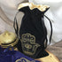 ARTSY CRAFTS 6x9" Hamsa Hand Velvet Jewelry Pouch Gift Bags, Fatima Hand Evil Eye Drawstring Oracle Tarot Bags