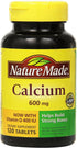 Nature Made Calcium 600 mg with Vitamin D3, 60 Count Tablets, Pack of 3