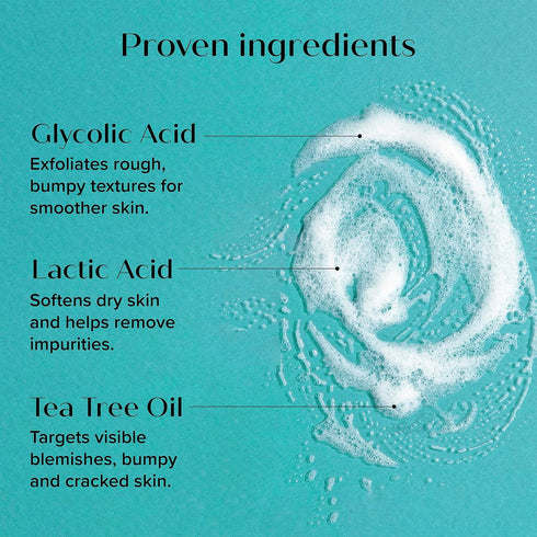 MEDIX 5.5 Body Scrub Skin Care, 15 Fl Oz Glycolic Acid Exfoliating Cleanser for All Skin Types