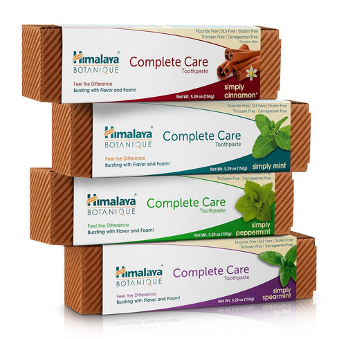 Himalaya Botanique Complete Care Toothpaste, Herbal, Variety Pack, Fights Plaque, Freshens Breath,