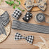 4 Rolls Christmas Farmhouse Buffalo Plaid Ribbons, 24 Yards, 2.5 Inch Wired Edge for Crafts DIY Garland