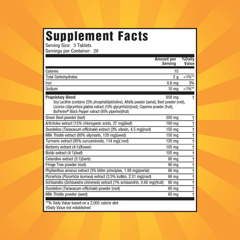 Nature's Secret Milk Thistle Liver Cleanse Tabs, 60 ct