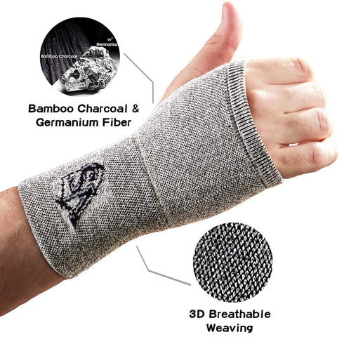 Vital Salveo Wrist Compression Recovery Sleeve, Carpal Tunnel Hand Brace (Medium)