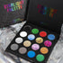 UCANBE Glitter Eyeshadow Makeup Palette - 12 Chunky & Fine Pressed Glitter + 4 Eye Shadow Powder for Theater Party